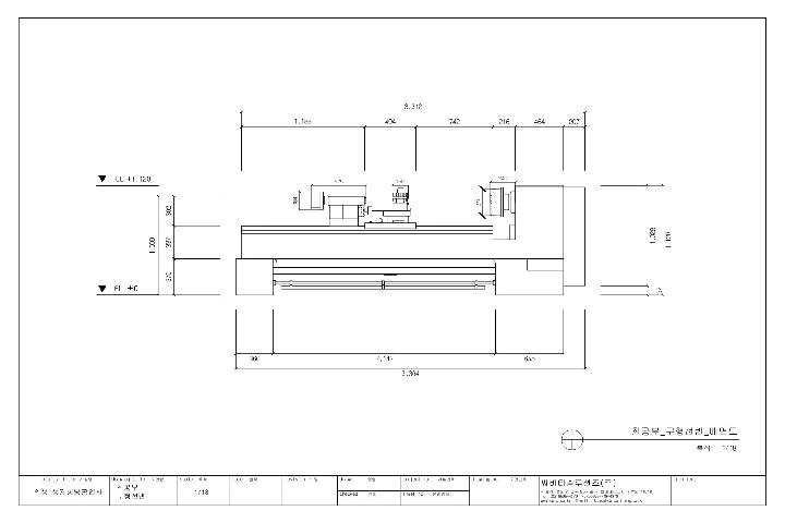 철공부 구형선반 배면도 입니다.