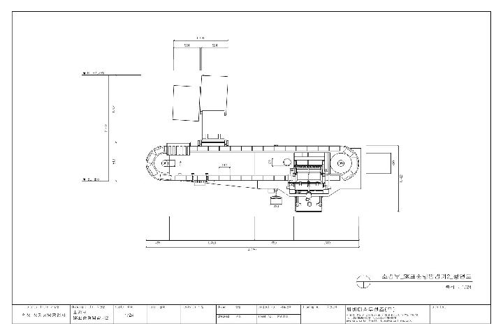 소갑부 SK표준형입갑기2 평면도 입니다.