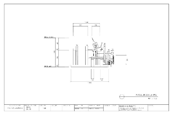 제재소 메다데 기계도면 입니다.
