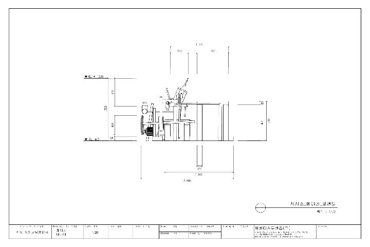 제재소 메다데 기계도면 입니다.