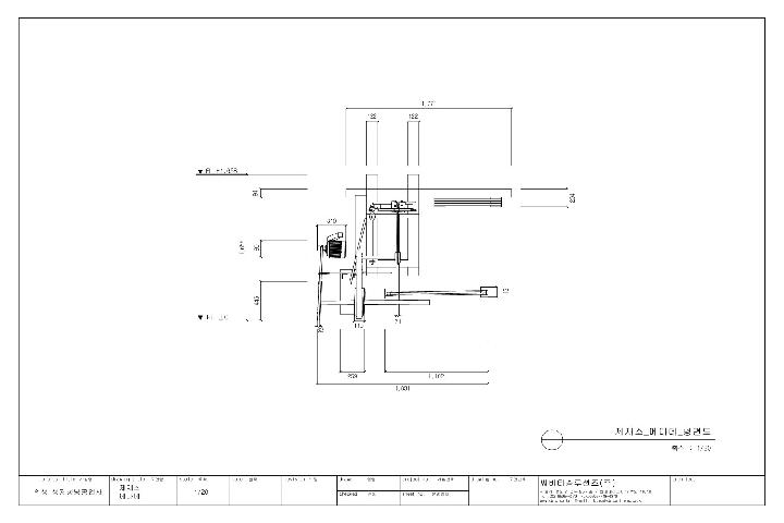 제재소 메다데 기계도면 입니다.