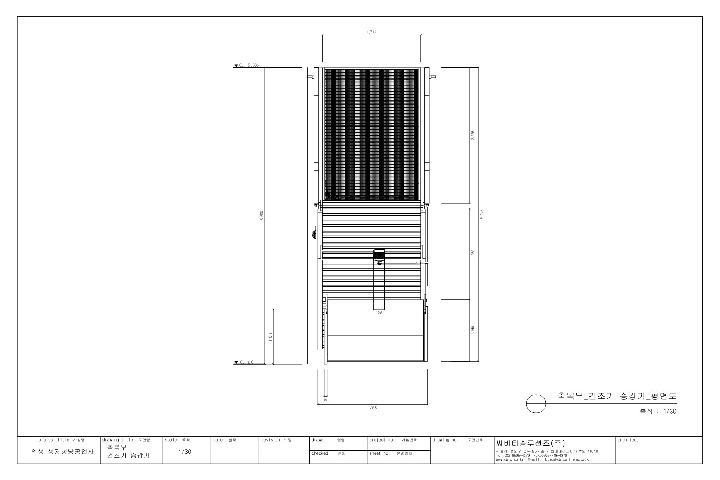 축목부 건조기 승강기 평면도 입니다.