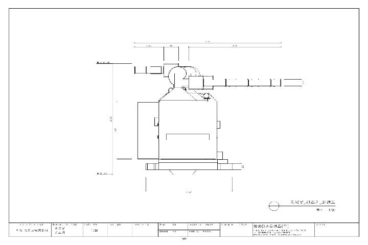 축목부 건조기 배면도 입니다.